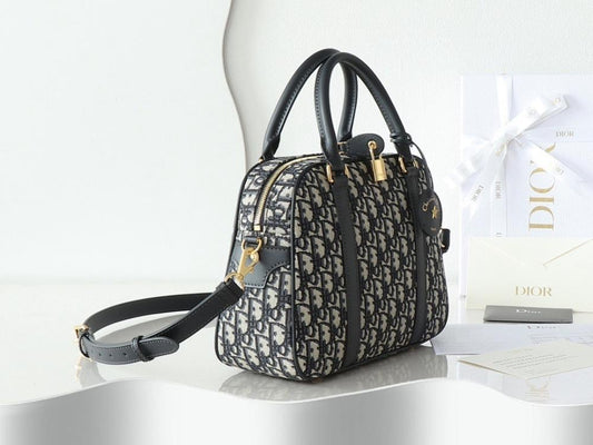 Modern Elegant Printed Leather Top Handle Bag