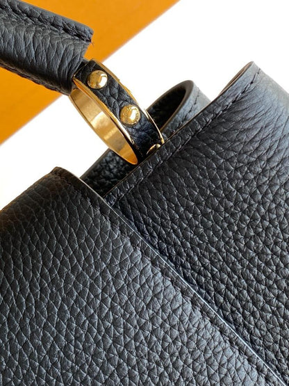 Leather Top Handle Bag