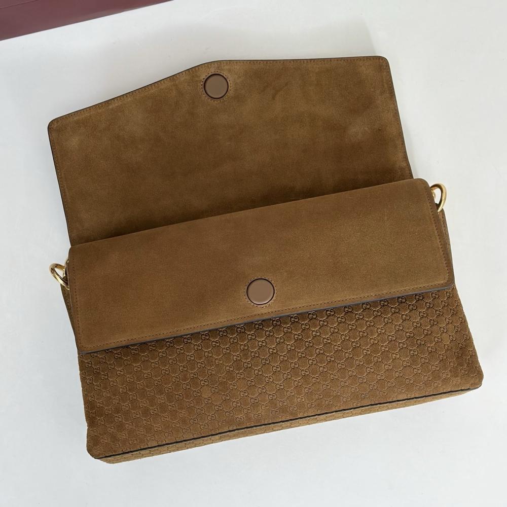 Suede Top Handle Bag