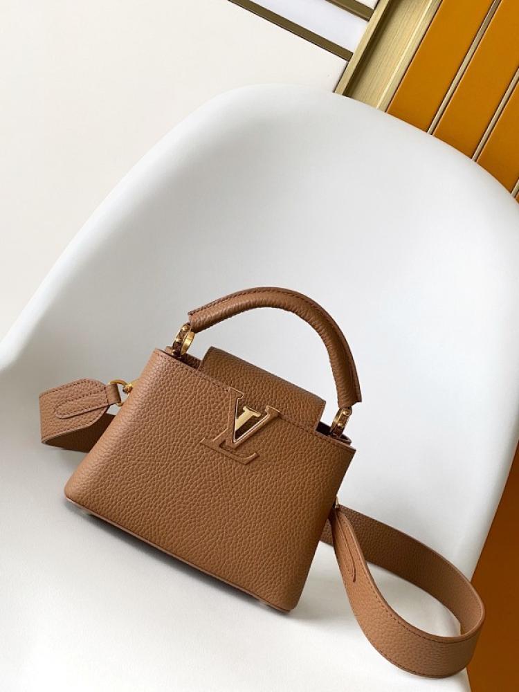 Monogram Leather Shoulder Bag
