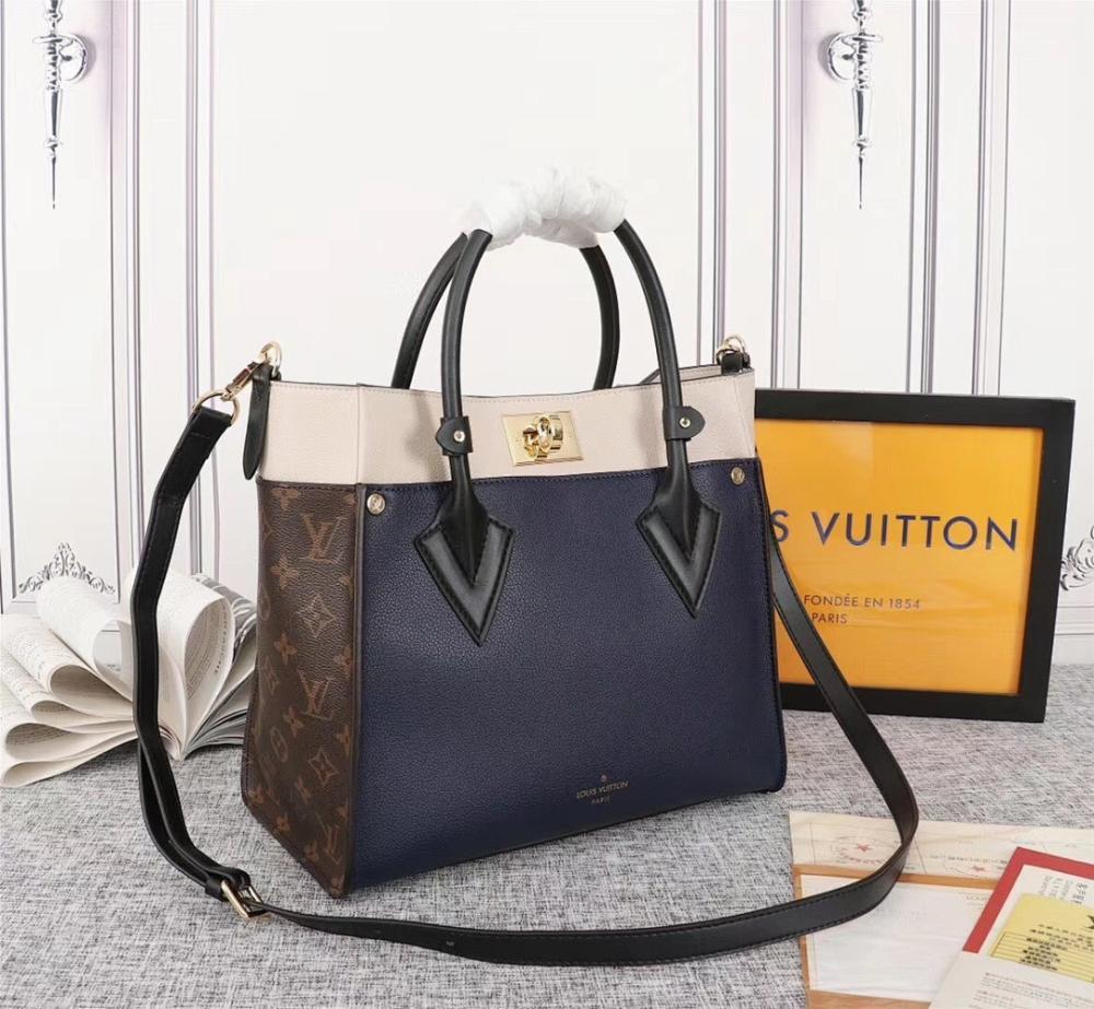 Classic Elegant Monogram Calfskin Shoulder Bag