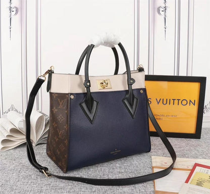Classic Elegant Monogram Calfskin Shoulder Bag