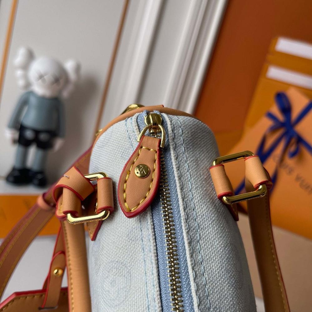 Speedy Monogram Leather Shoulder Bag