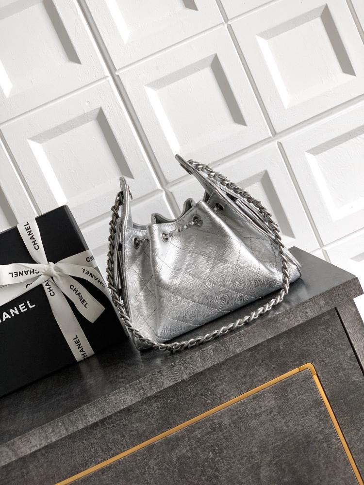 Silver Hobo Bag