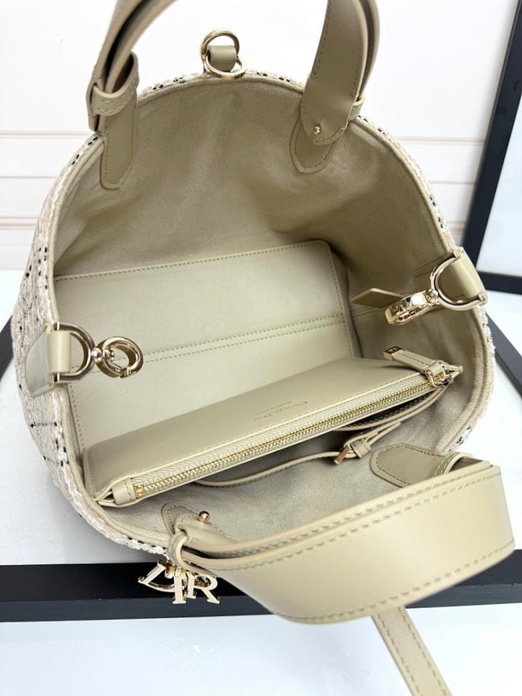 Italian-Inspired Elegant Blue Jacquard Shoulder Bag