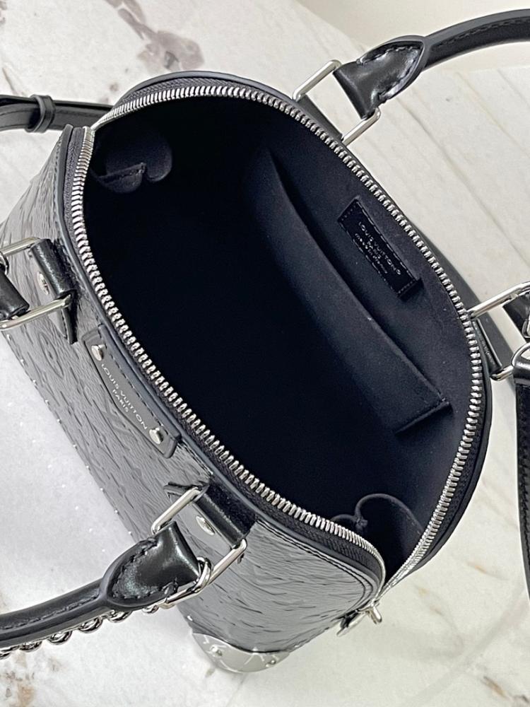 Alma Monogram Leather Crossbody Bag