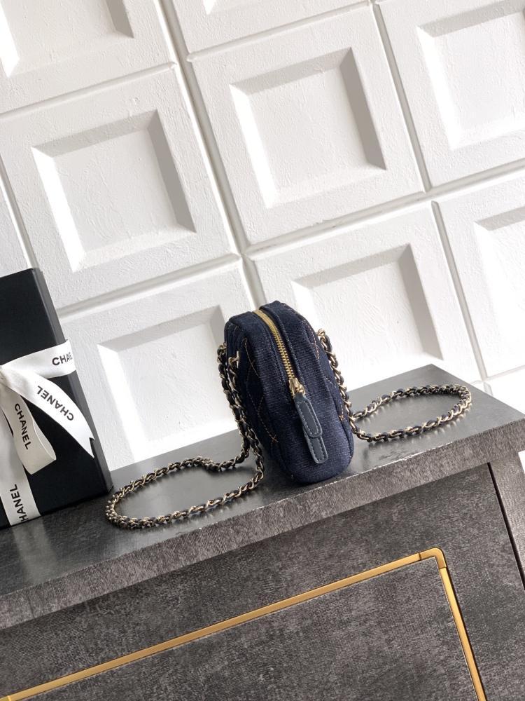Denim Top Handle Bag
