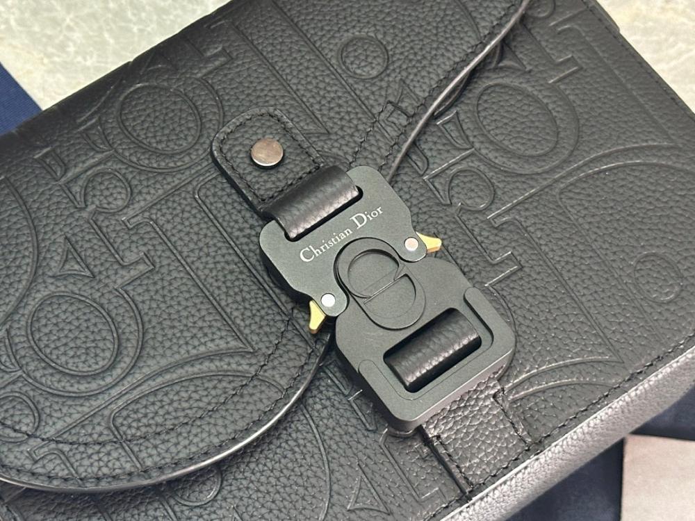 Italian-Inspired Elegant Black Calfskin Shoulder Bag