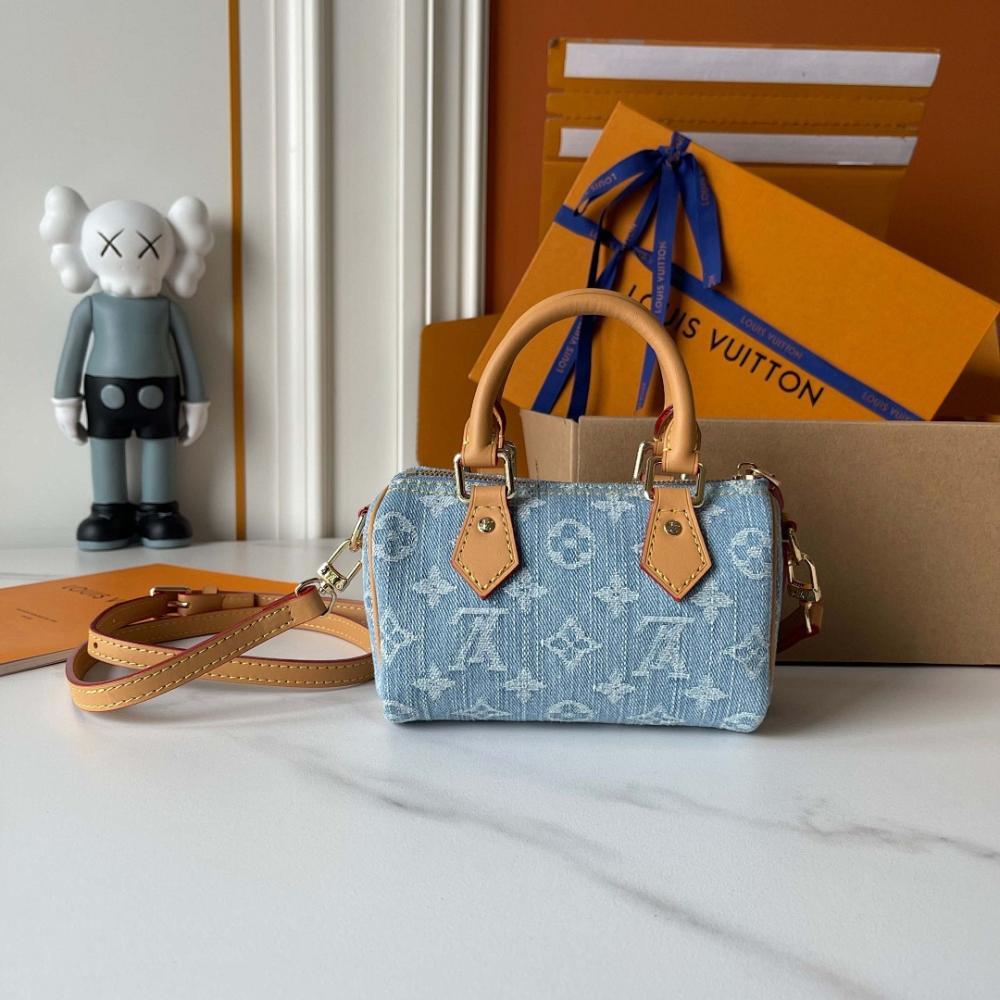 Speedy Denim Shoulder Bag