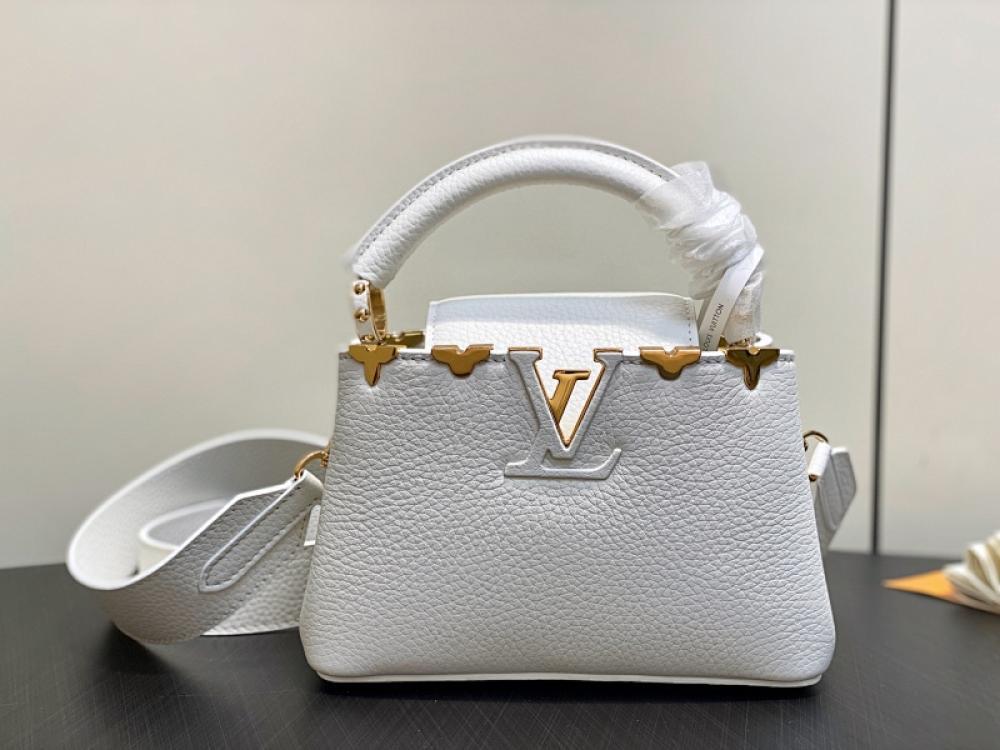 Classic Studded Leather Top Handle Bag