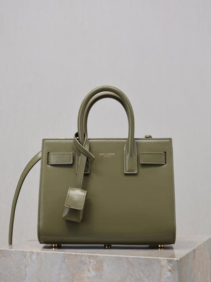 Leather Top Handle Bag