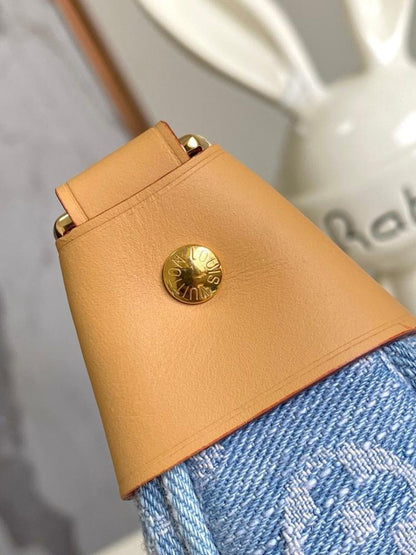 Elegant Premium Blue Denim Shoulder Bag