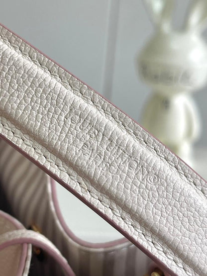 NeoNoe Monogram Leather Top Handle Bag