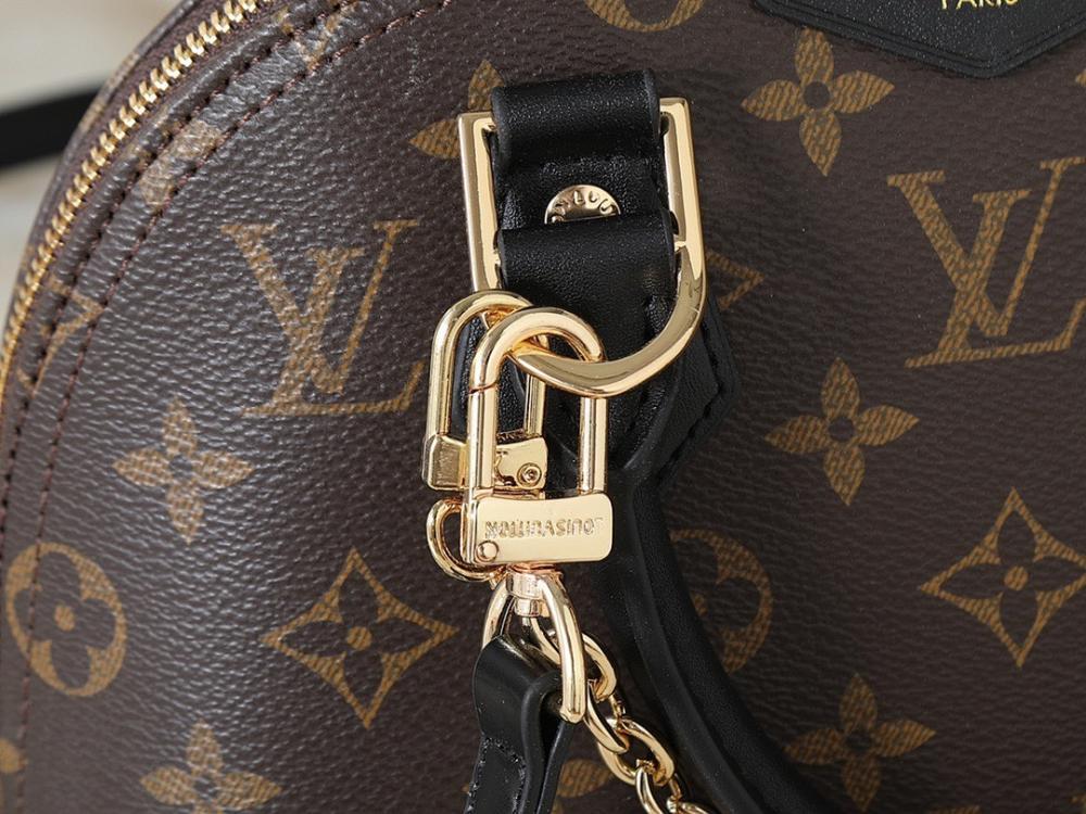 Alma Monogram Leather Crossbody Bag