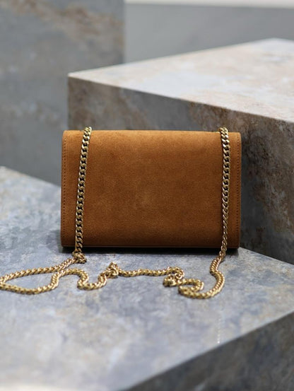 Italian-Inspired Stylish Gold Crossbody Bag