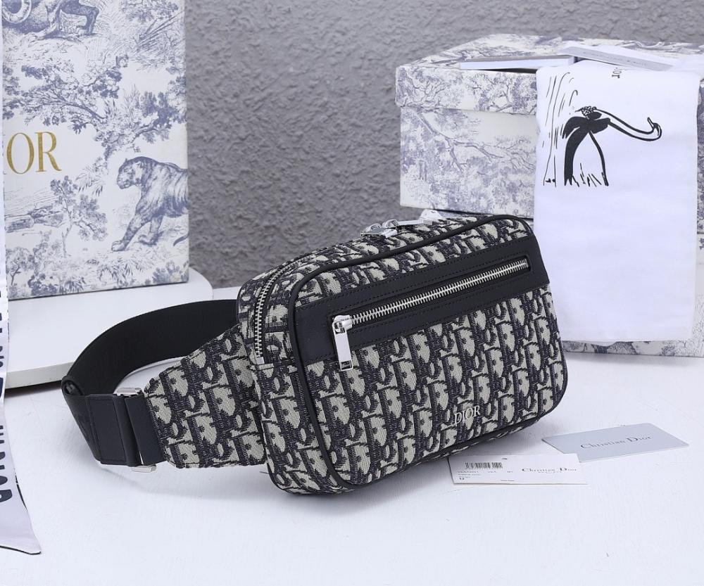 Modern Luxury Black Printed Calfskin Shoulder Bag