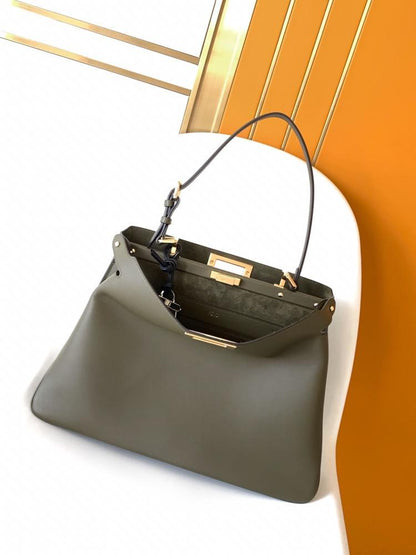 Leather Top Handle Bag