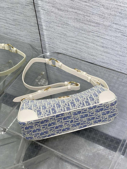 Refined Woven Top Handle Bag