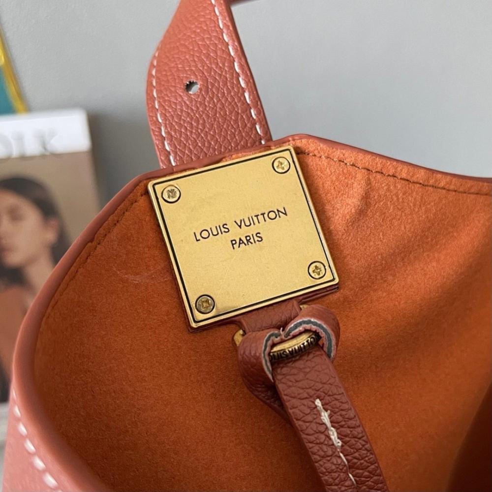 Classic Refined Monogram Leather Hobo Bag