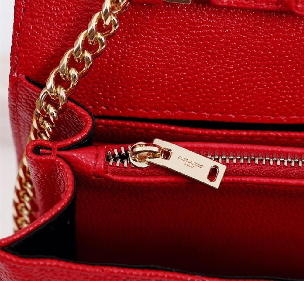 Italian-Inspired Luxury Calfskin Shoulder Bag