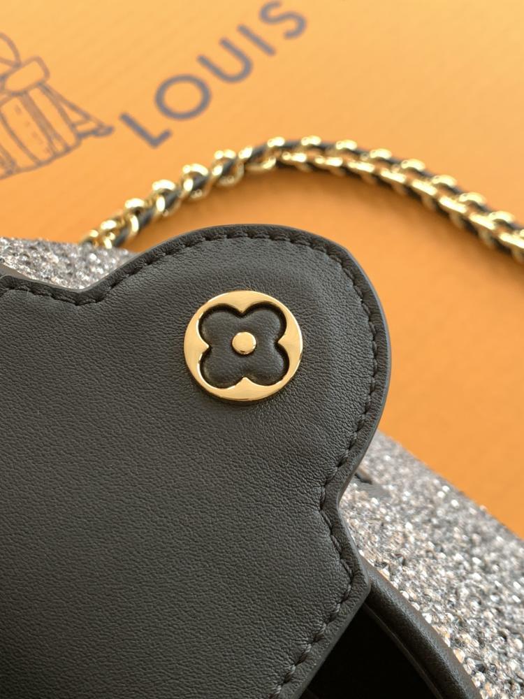 Crystal-Embellished Top Handle Bag