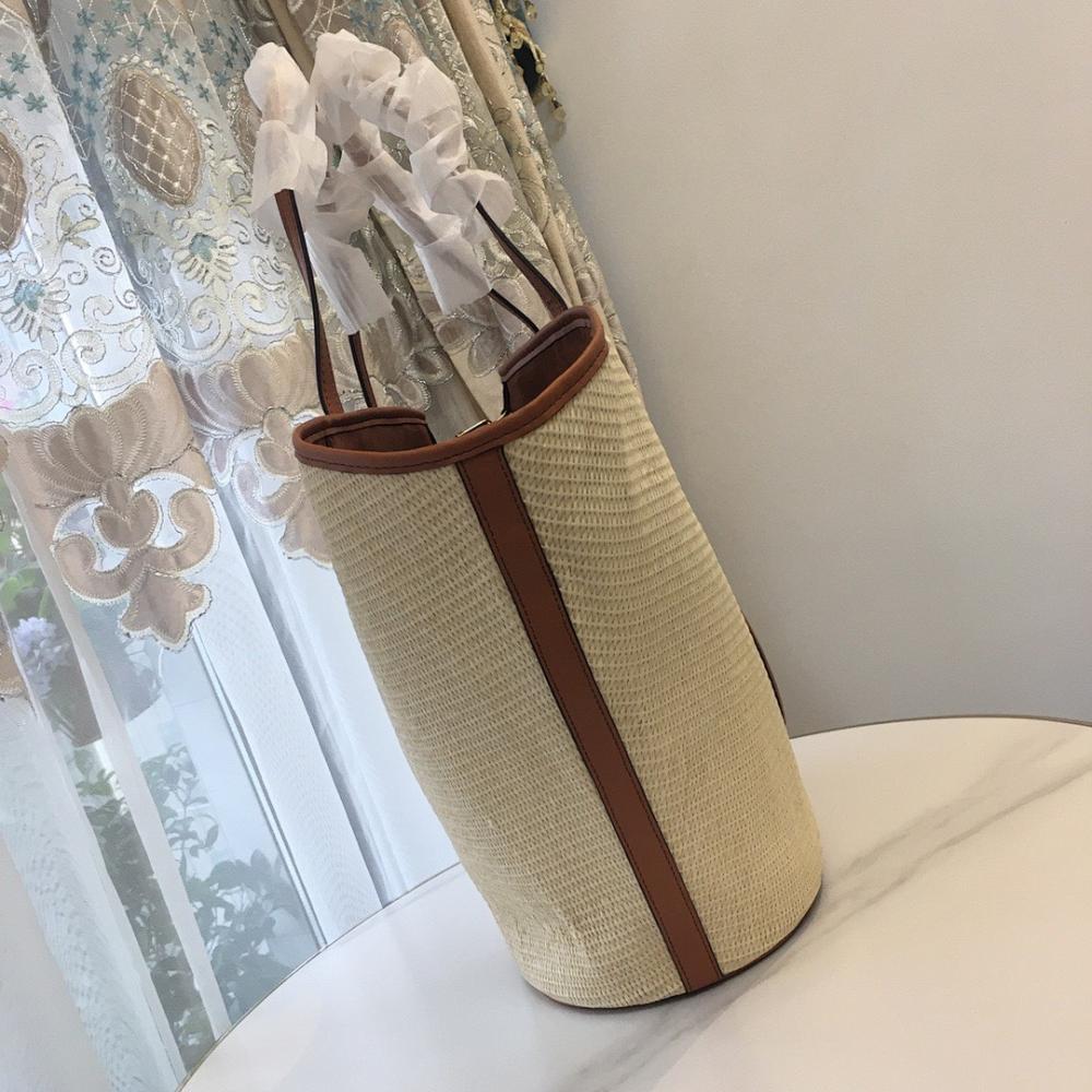Italian-Inspired Stylish Woven Raffia Tote Bag