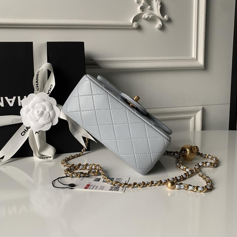 Gold Top Handle Bag