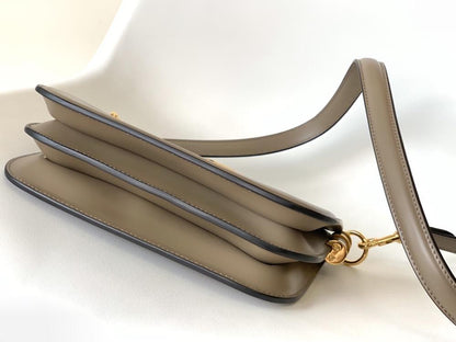 Gold Leather Shoulder Bag