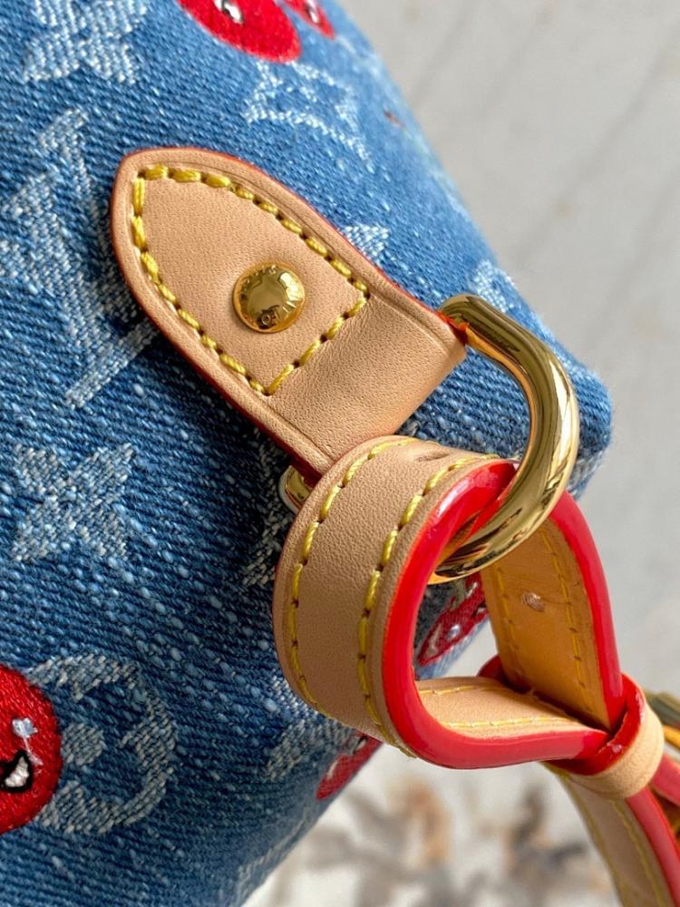Elegant Stylish Embroidered Denim Shoulder Bag