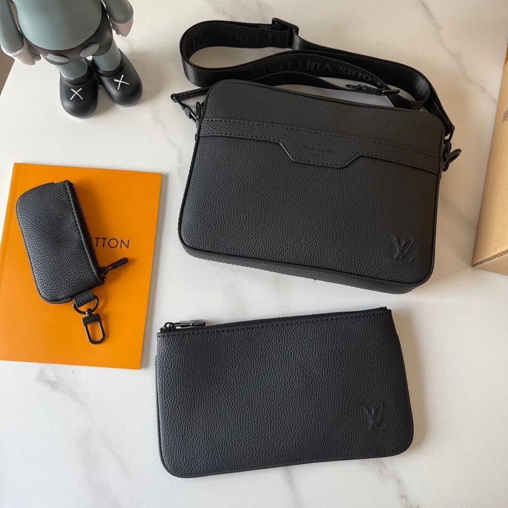 Modern Luxury Monogram Calfskin Shoulder Bag