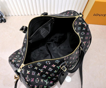 Classic Luxury Silver Leather Shoulder Bag