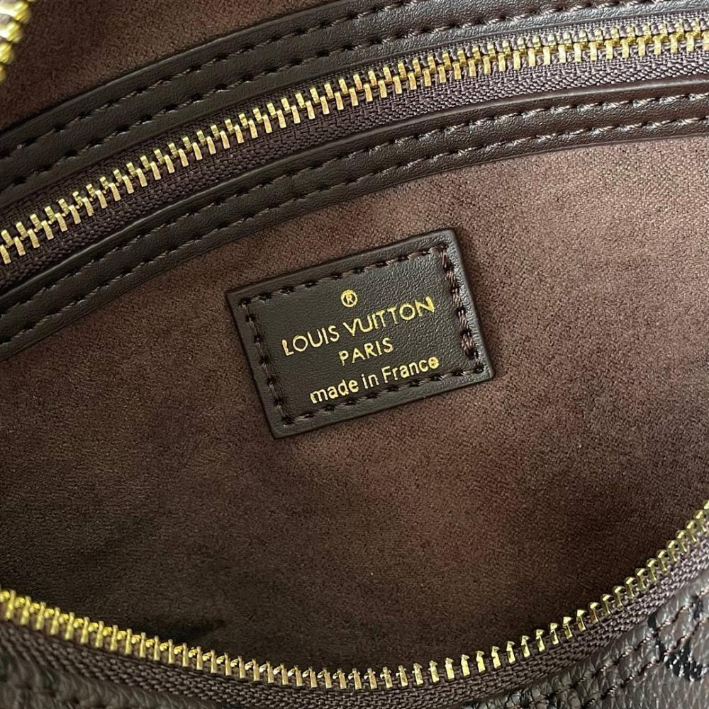 Stylish Refined Monogram Leather Top Handle Bag