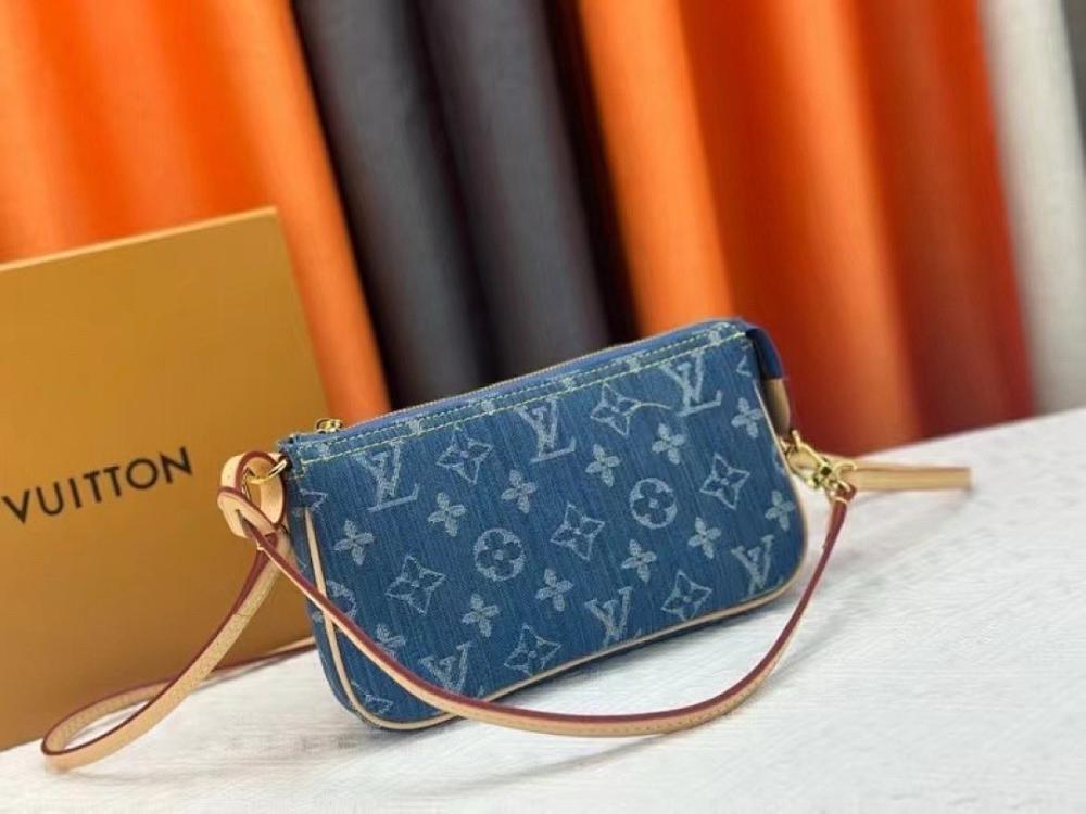 Luxury Elegant Blue Denim Bag