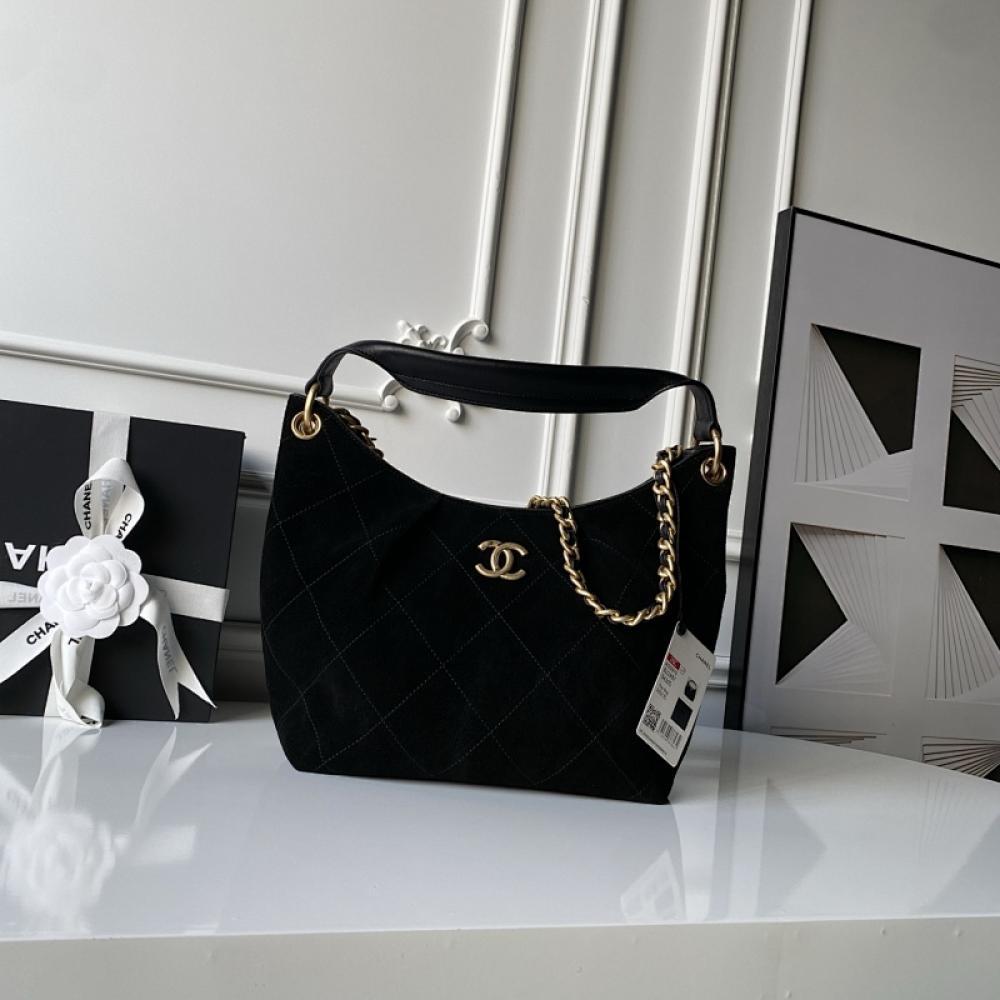 Gold Leather Hobo Bag