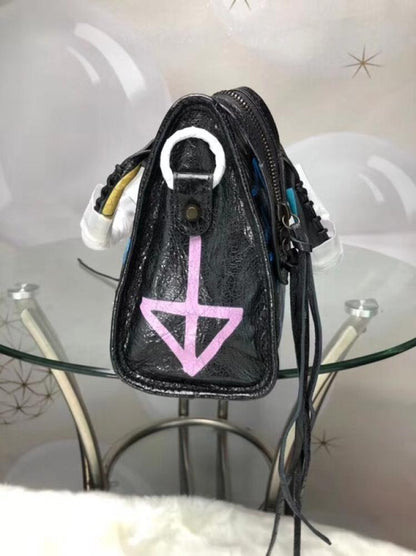 Leather Top Handle Bag