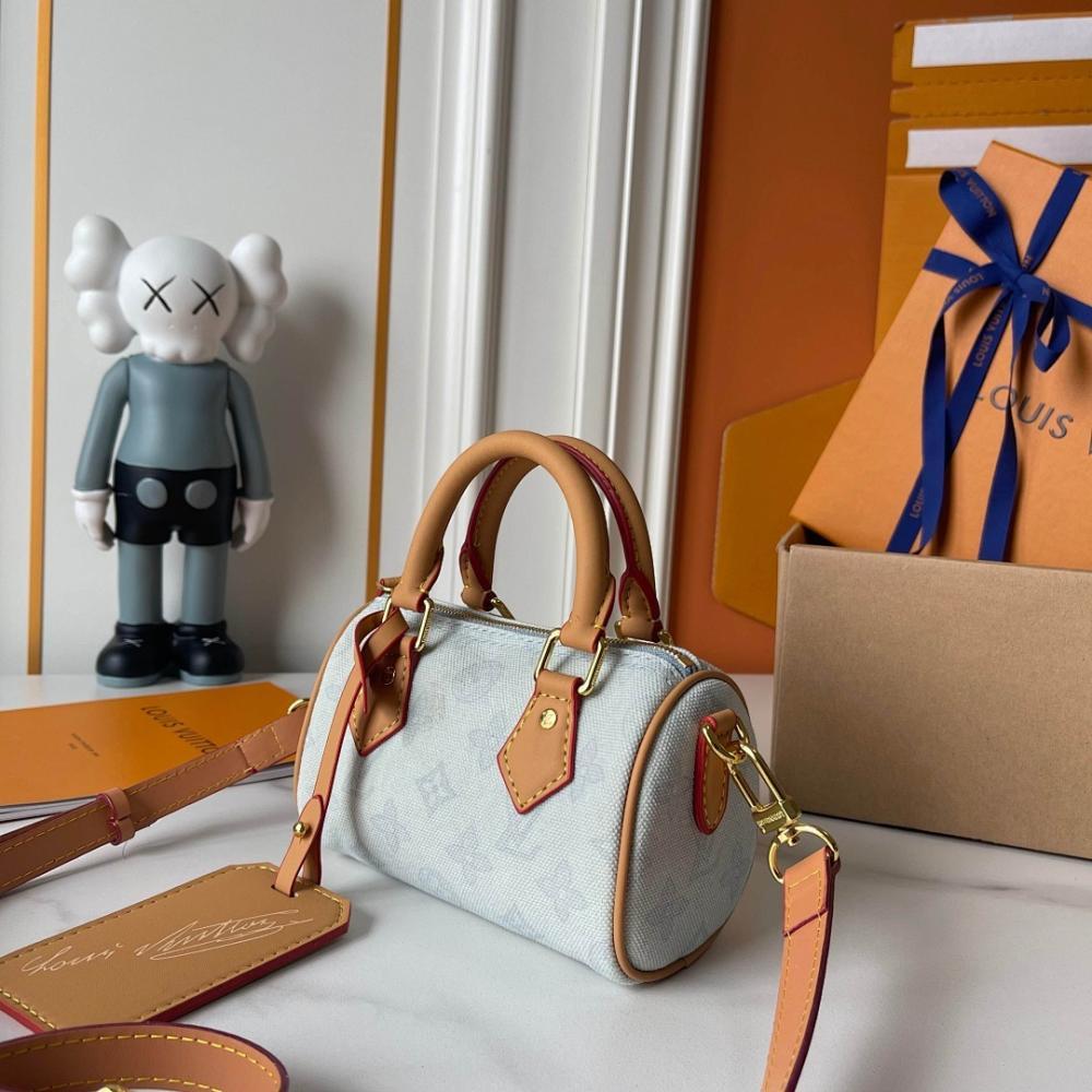 Speedy Monogram Leather Shoulder Bag