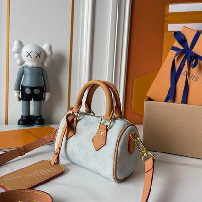 Speedy Monogram Leather Shoulder Bag