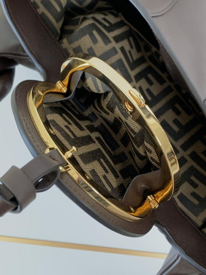 Leather Top Handle Bag