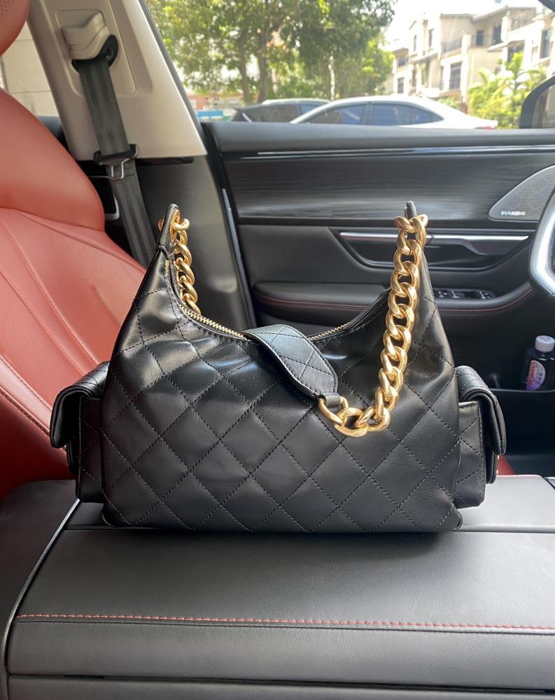 Lambskin Hobo Bag