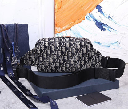Elegant Refined Black Printed Calfskin Shoulder Bag