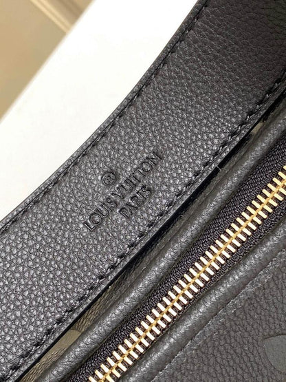 Elegant Refined Leather Top Handle Bag