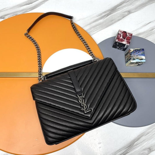 Leather Top Handle Bag