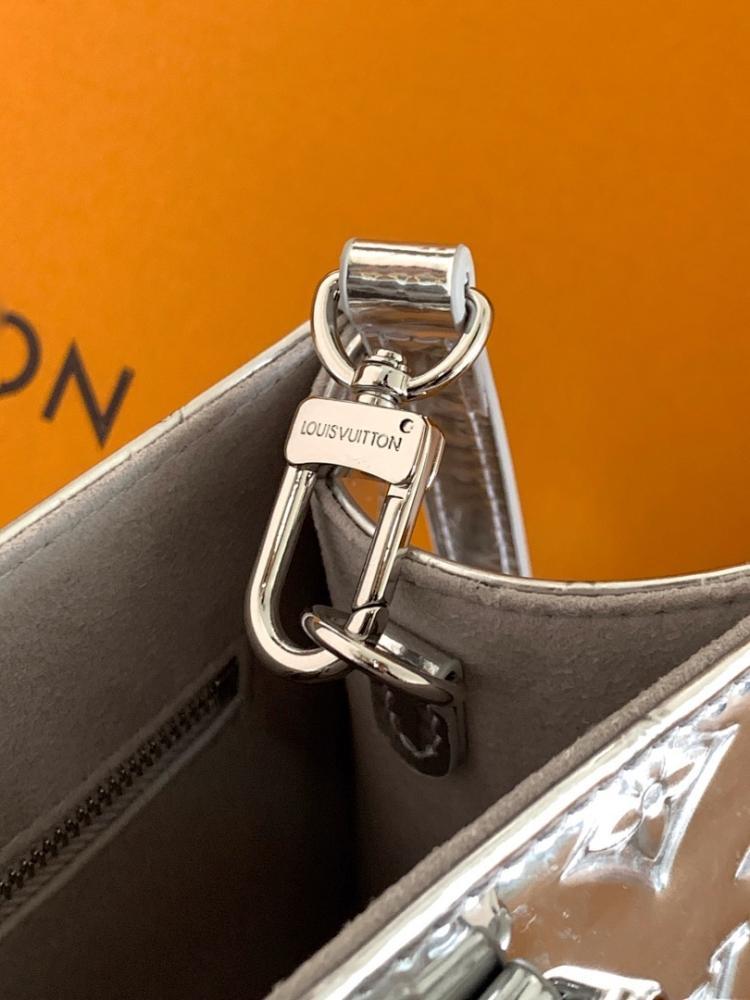 OnTheGo Silver Monogram Tote Bag