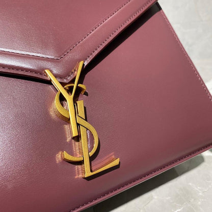 Luxury Brown Leather Top Handle Bag – Limited Edition