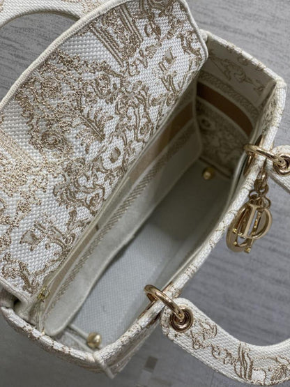 Gold Top Handle Bag