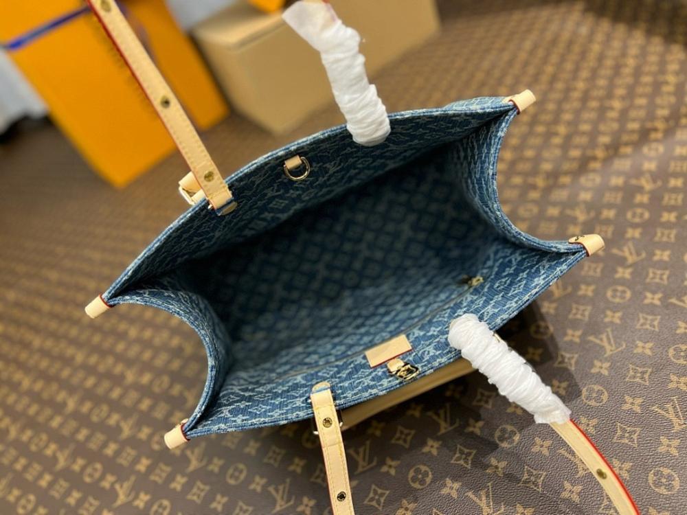 Classic Italian-Inspired Denim Shoulder Bag