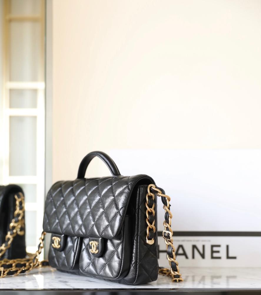 Classic Elegant Leather Top Handle Bag