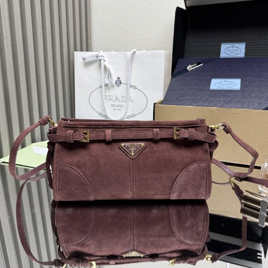 Suede Crossbody Bag