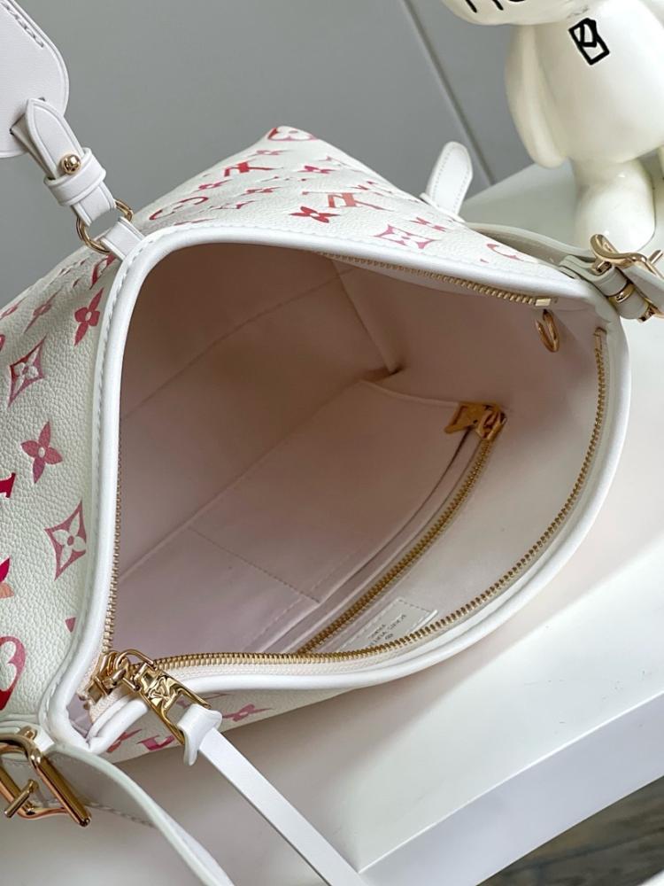 Alma Red Printed Leather Shoulder Bag