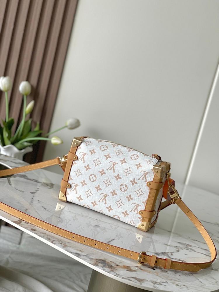 Modern Refined Monogram Leather Shoulder Bag